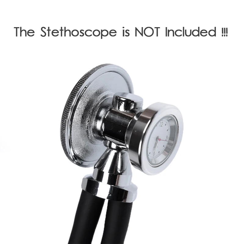 Quartz Stethoscope Watch Clock Time Accessory Kit for Dual Head Doctor Medical Stethoscope