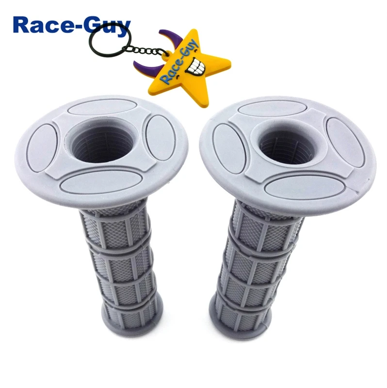 Серые Прочные мягкие резиновые ручки для дроссельной заслонки мотоцикла Pit Dirt |