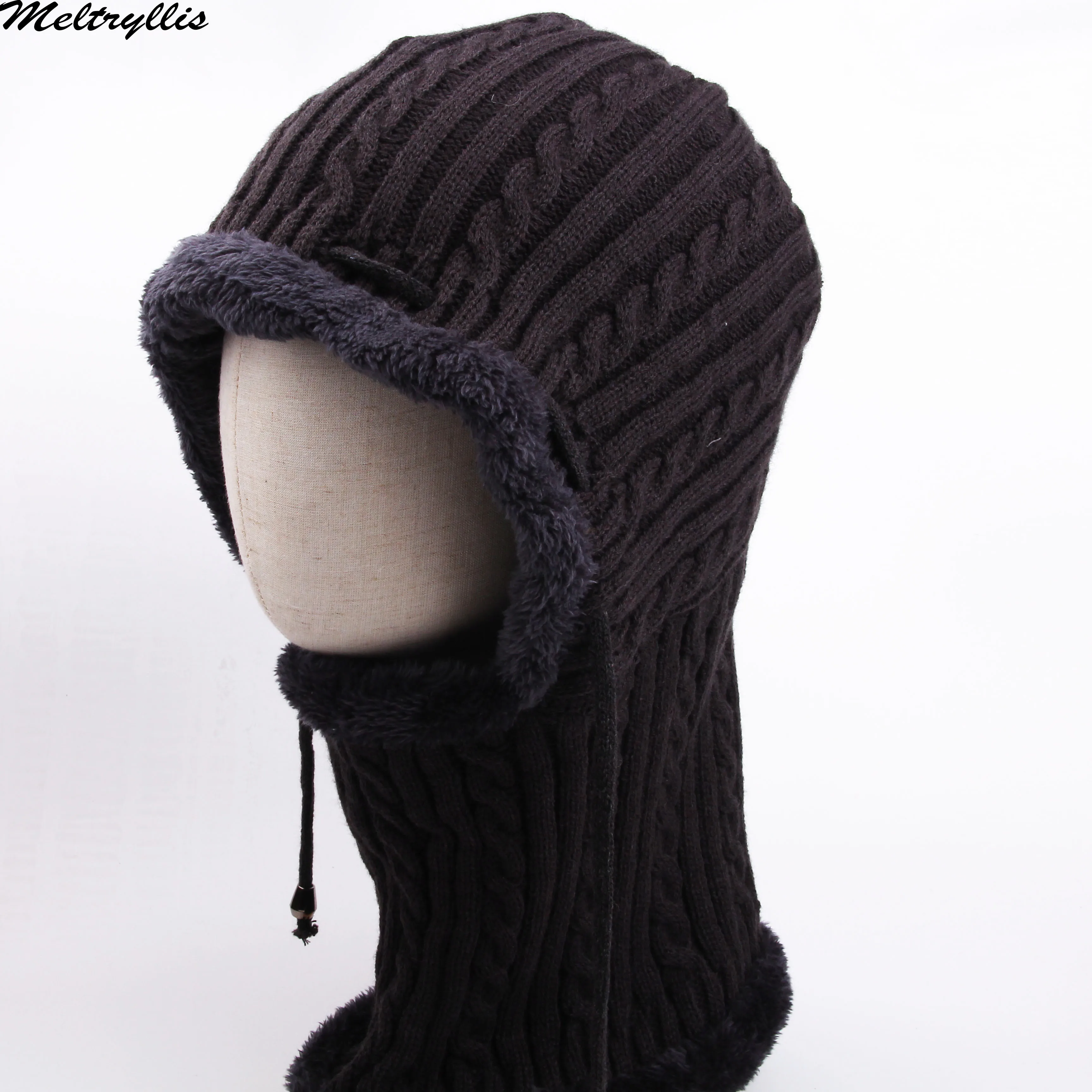 Meltryllis новая зимняя вязаная шапка бини Мужская Beany Skullies Beanies Зимние шапки для