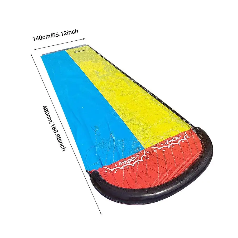 

Summer Double Lane Water Slide Water Splash Slide Summer Backyard Outdoor Garden Lawn Water Slide Spray Summer Water Games Toy