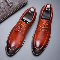 formal shoes men office 2021 men dress shoes leather oxford shoes for men business suit brown dress wedding dress chaussures