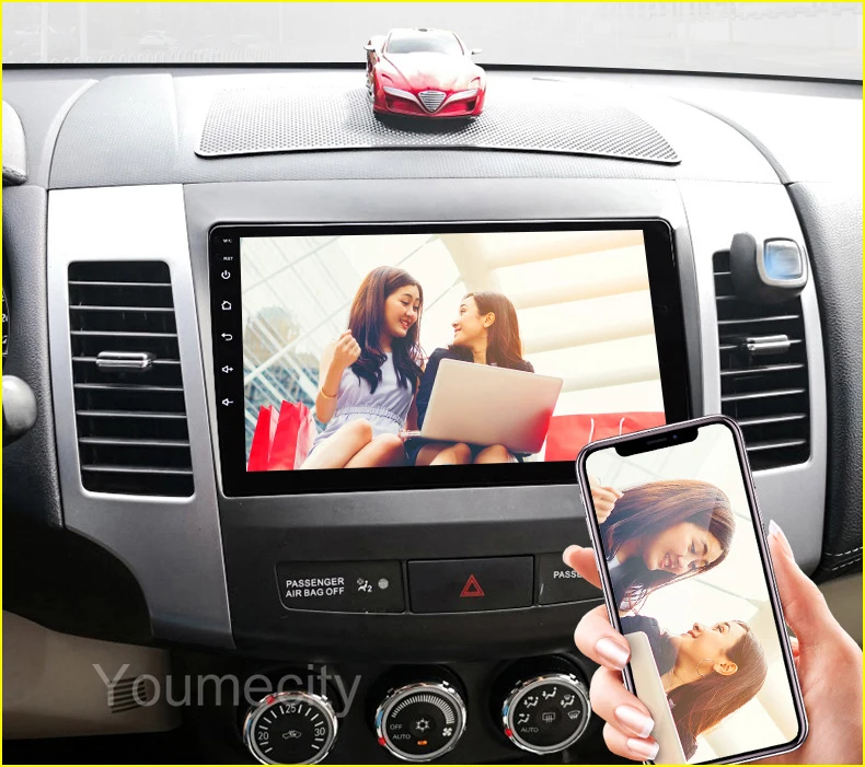 9 дюймов Android 9,0 Восьмиядерный 2 грамма 32 ГРОМ автомобильный dvd-плеер для Mitsubishi Outlander 2006-2013 радио gps Навигация BT wifi Навител