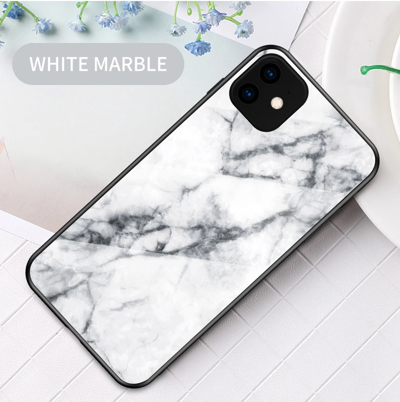 Чехол s для iPhone X Xs 11 Pro Max XR мраморный узор закаленное стекло задняя крышка чехол для телефона для iPhone 7 8 6 6s Plus 5S