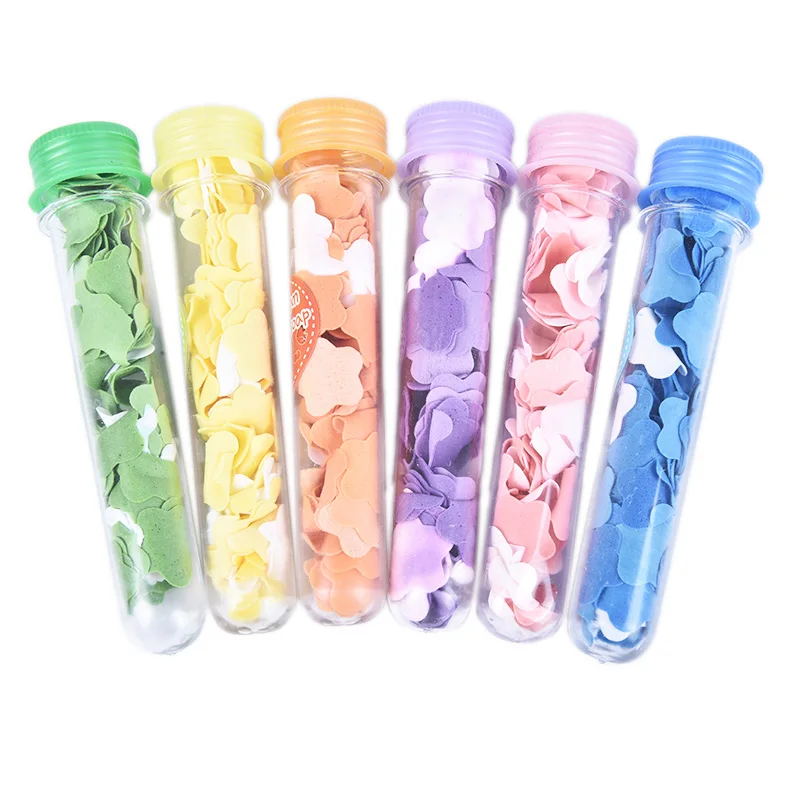 1 шт. портативное мыло в форме лепестков цветка фруктовый запах для путешествий