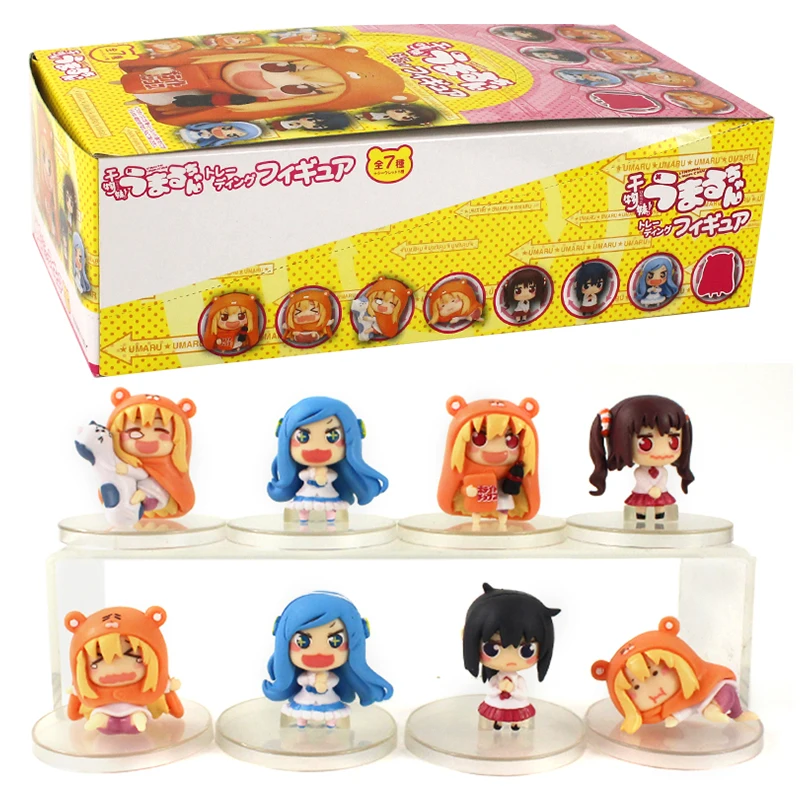 

8pcs/lot Japanese Anime Himouto! Umaru-chan PVC Figure Mini Doma Umaru Action Model Dolls Girls Collectible Gifts 3.5cm-4.5cm