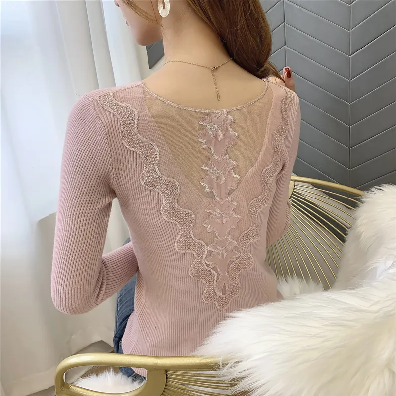 9303 Real Shot New Back Lace Knitted Bottom Shirts 32-1 Floor 2 Rows 4 Shelves |