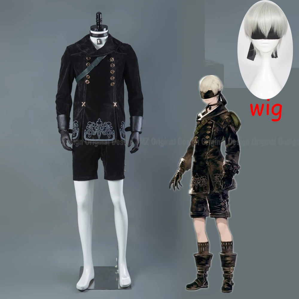 

Популярные игры НИР автоматов 9S мужские Костюмы для косплея нарядное вечерние костюмы пальто YoRHa № 9 Тип S полный набор для Хэллоуина