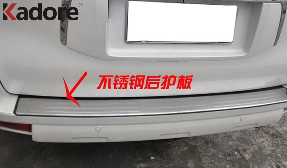 Защитный бампер из нержавеющей стали для Toyota PRADO FJ150 2010 2011 2013 2014 2015 2016 задняя