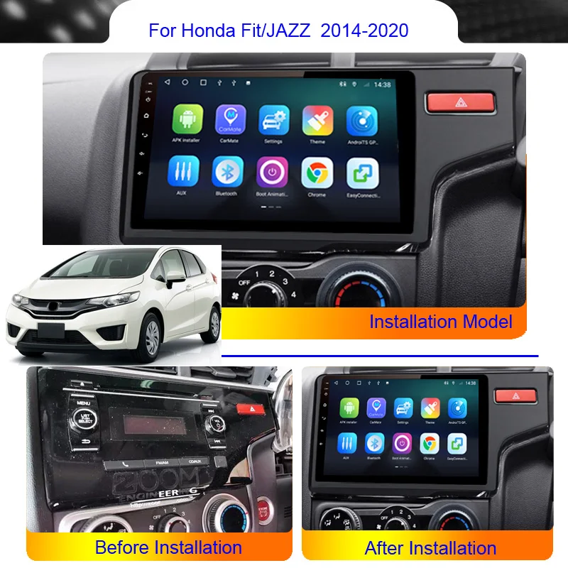 Автомагнитола Roadwise с голосовым ИИ-интерфейсом мультимедийный плеер на Android для