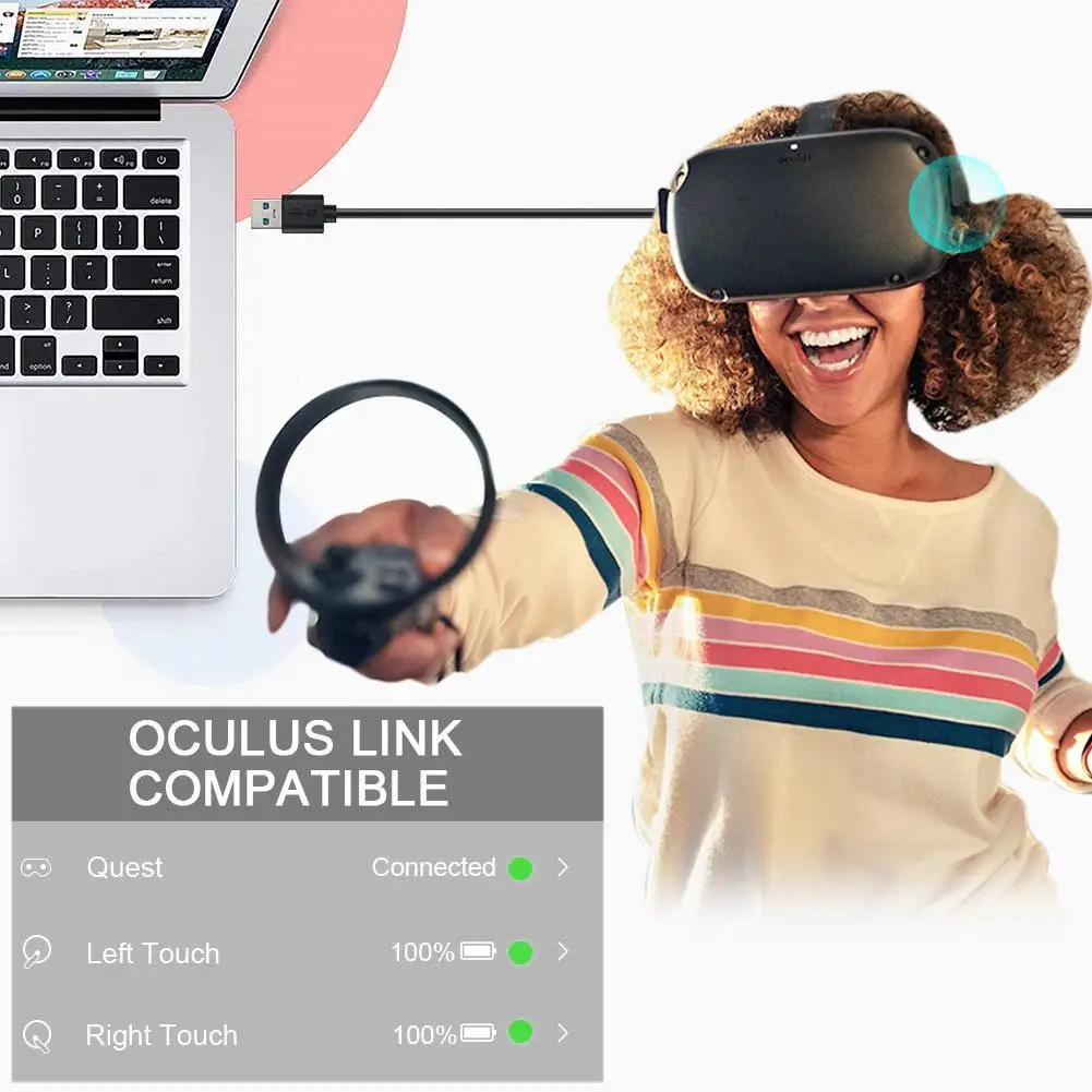 Удлинительный кабель VR 5 м USB3.0 стабильная линия передачи данных тип A-C USB-кабель