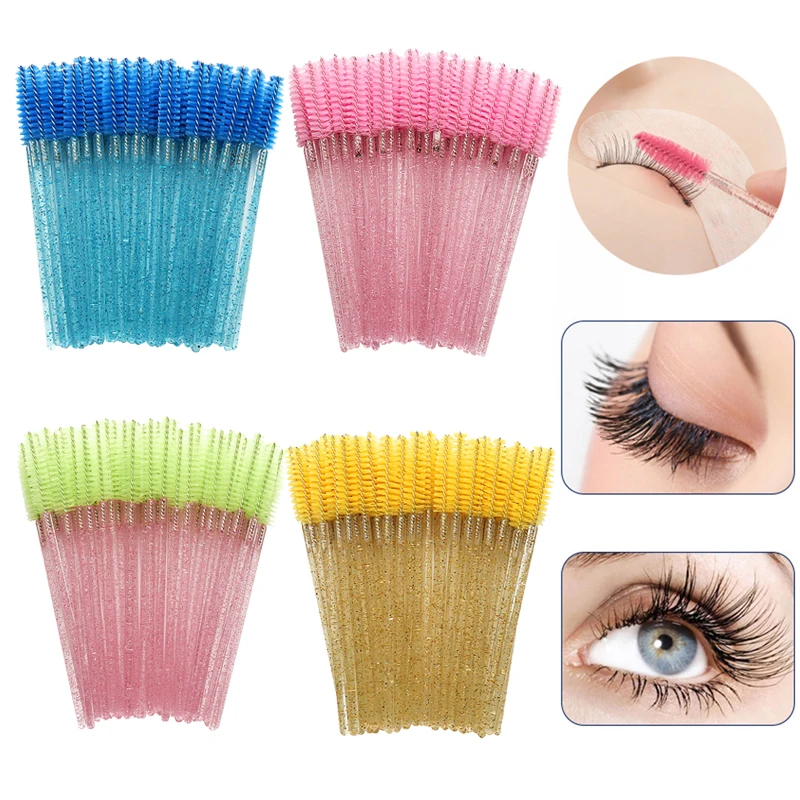 Щетка для ресниц Макияж щеточки Одноразовые Тушь палочки Аппликаторы ресницы