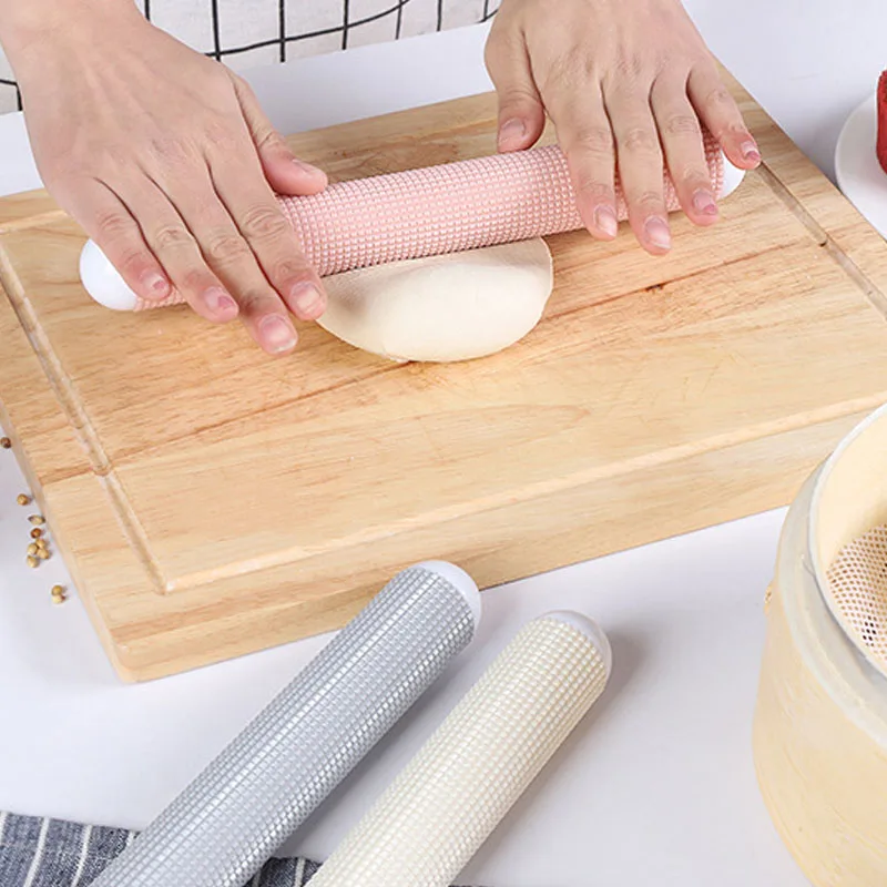 Non-stick Dough Roller Sticks Rolling Pin Kitchen Gadgets Food Grade Dumpling Wrapper Tool Baking Accessories 1Pcs Plastic | Дом и сад