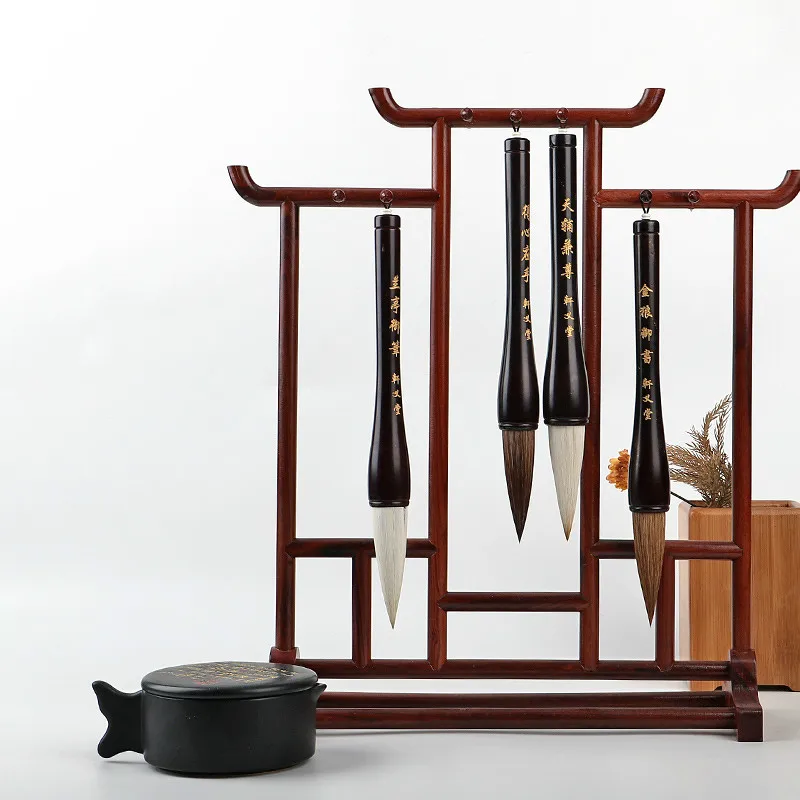 

Calligraphy Brush Pen Chinese Traditional Hopper-shaped Brush Caligrafia Writing Painting Brush Pen Weasel Woolen Multiple Hairs