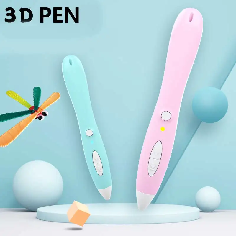 

Оригинальная 3d-ручка для детей, карандаш для 3d-рисования с ЖК-экраном и пла-нитью, игрушки для детей, Рождественский подарок на день рождения