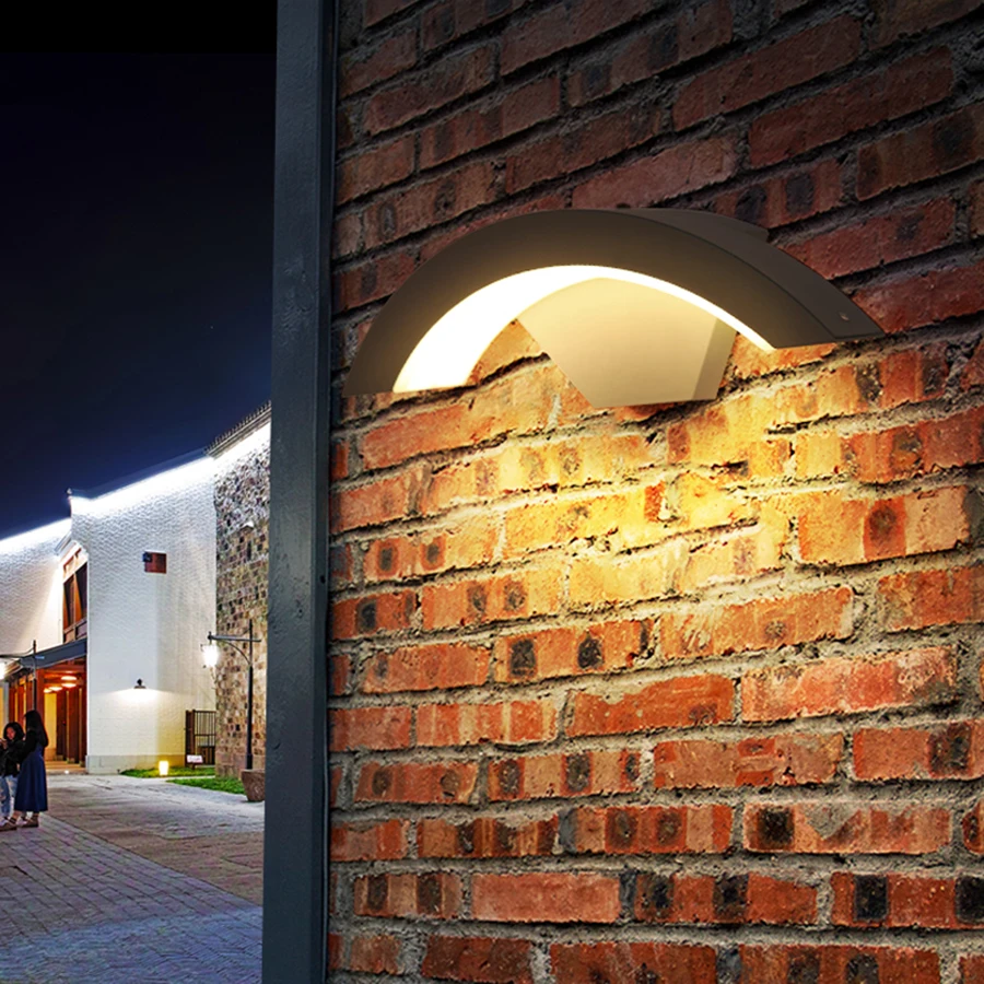 Водонепроницаемая настенная лампа BEIAIDI уличный светильник с датчиком для сада