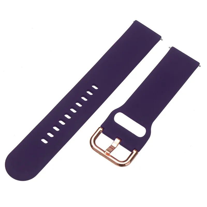 20mm Replacement Watch Strap Adjustable Watchband For Samsung Galaxy Watch Active 2 Silicone Band Smart Watch Accessories