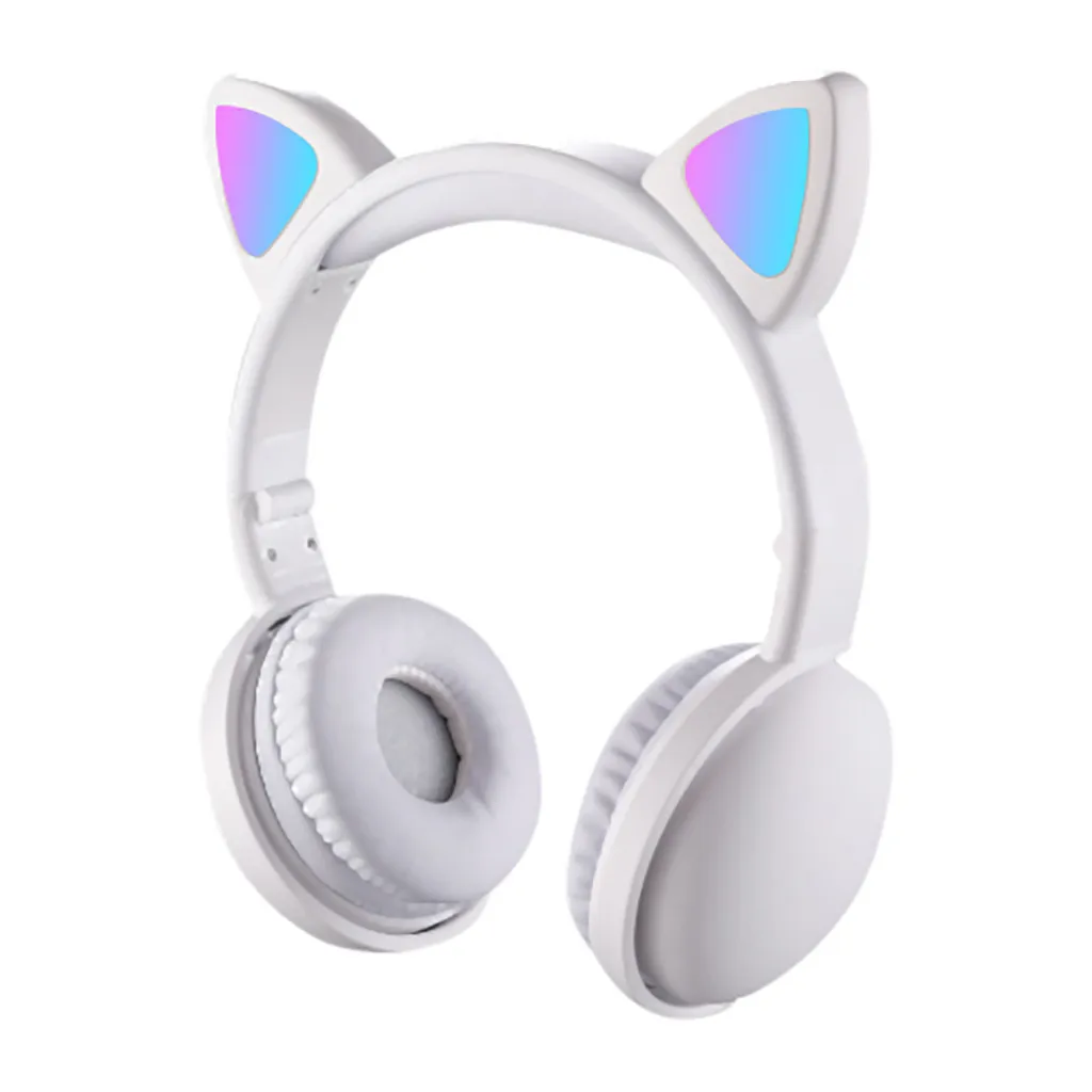 Наушники с кошачьими ушками заряжаемый светодиодный светильник складные