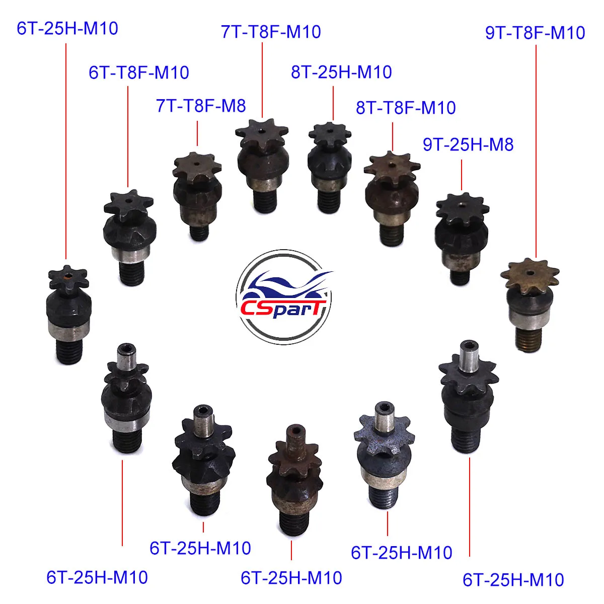 Mini Moto Front Sprocket for M8 M10 Chain 2 Stroke 47 49cc Engine