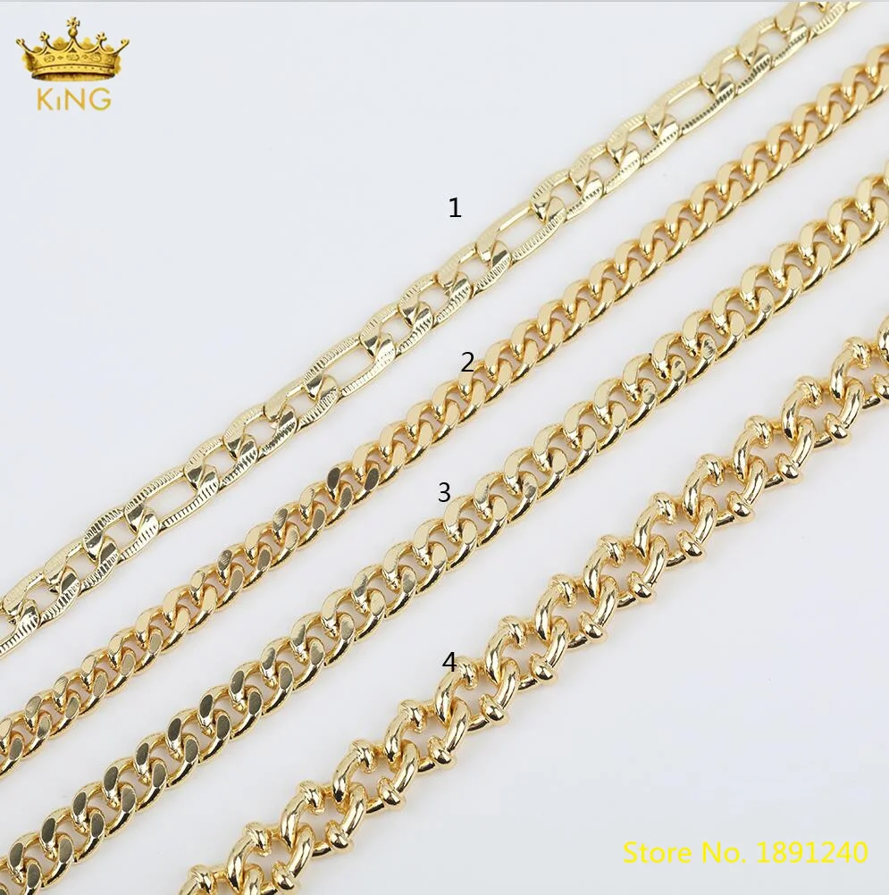 

3Meters Plating Gold Chains,Fashion Jewelry/Bracelet Necklace Chains Component,Good Quality Plated Chains,Punk Jewelry Findings