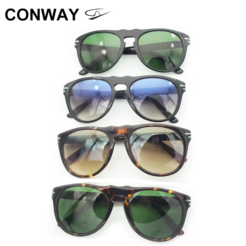 Большие Круглые Солнцезащитные очки Conway для женщин и мужчин вождения с УФ