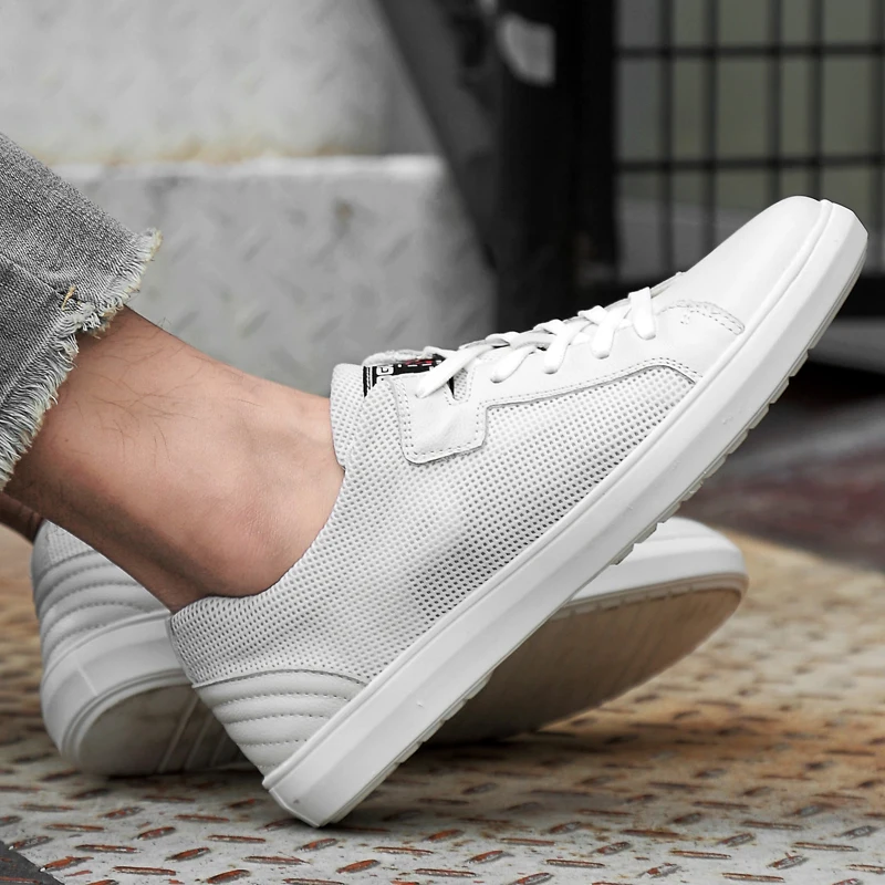 Мужские кроссовки из натуральной кожи Повседневная обувь Высококачественная