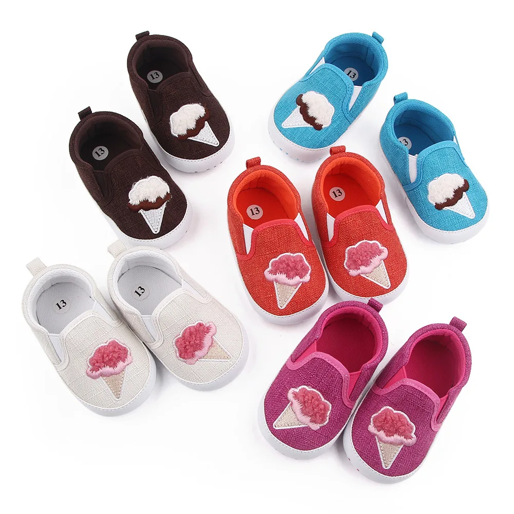 Весенняя детская обувь на мягкой подошве мороженое для маленьких девочек |