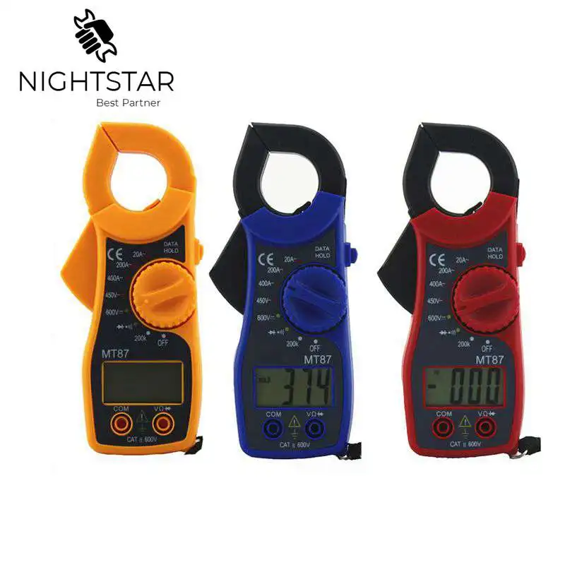 Цифровой мультиметр с зажимом постоянного тока переменного напряжения щипцы