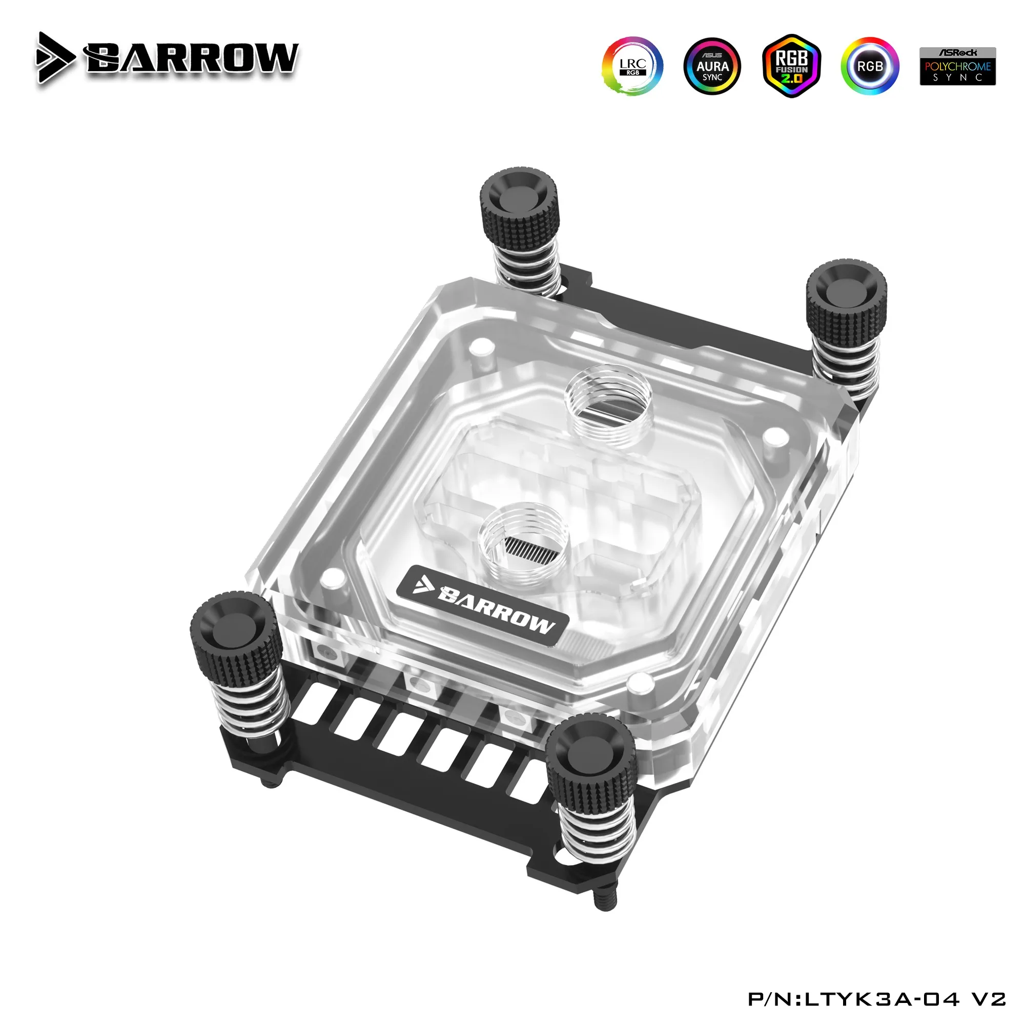 Barrow AMD AM3/AM4 платформа jetting micro waterway CPU водяной блок акриловая Aurora LTYK3A-04 V2 - купить по