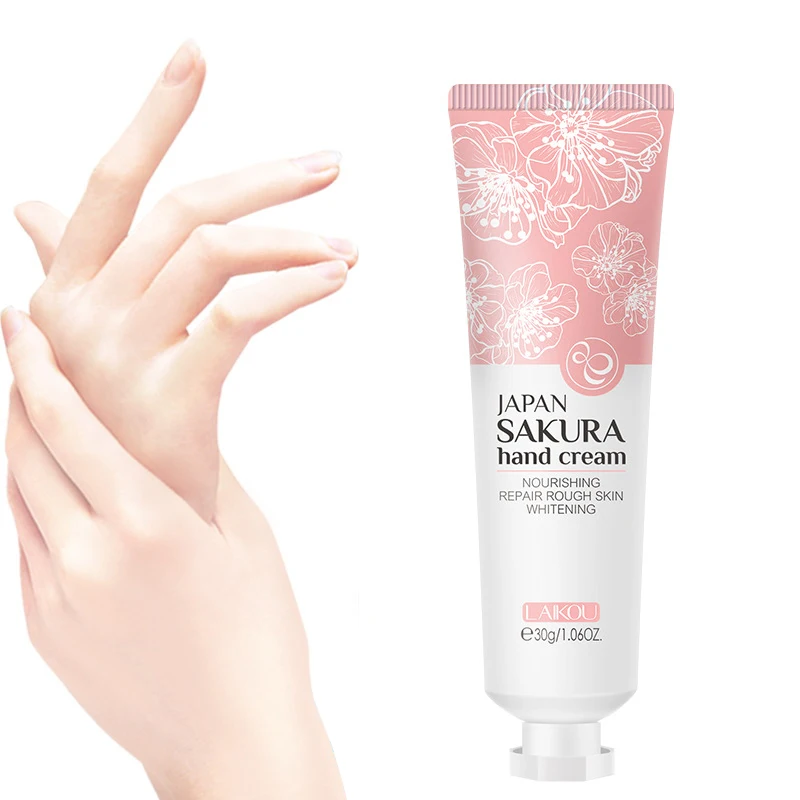 Deep Nourishing Improve Dry Skin Hand Cream 30g Sakura Extract Refreshing Non Greasy Long Moisturizing Repair Hand Care Lotion