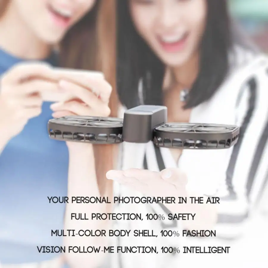 JJRC RC Airselfie складной Wifi двойной аккумулятор пульт дистанционного управления квадрокоптером Дрон игрушка с HD камерой