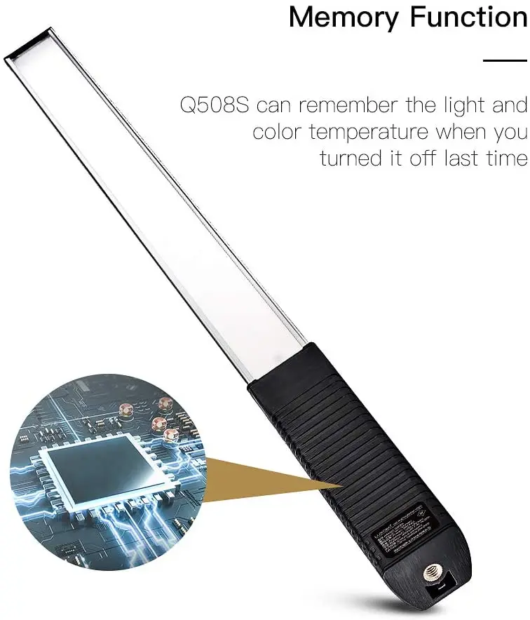 LUXCEO Q508S LED Photography Light Handheld Bi-Color 3200K-5600K Light Tube Stick Video Lighting Lamp APP Remote Control enlarge
