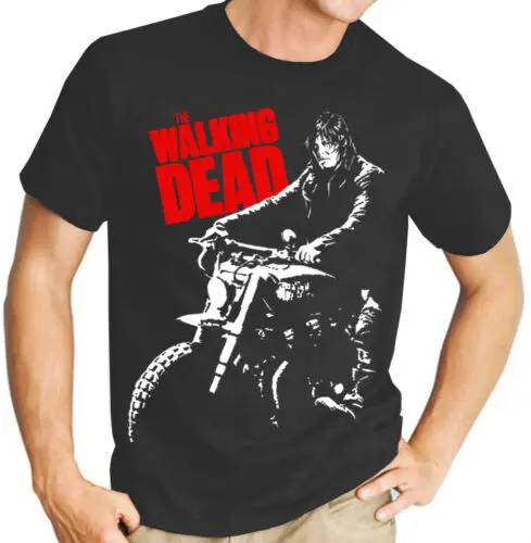 

The Walking Dead Daryl Tv Show Men'S Black T Shirt 2019 Fashion Unisex Tee