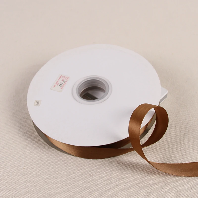 Светло коричневые ленты 100 ярдов/91 метров полиэфирная лента Свадебные