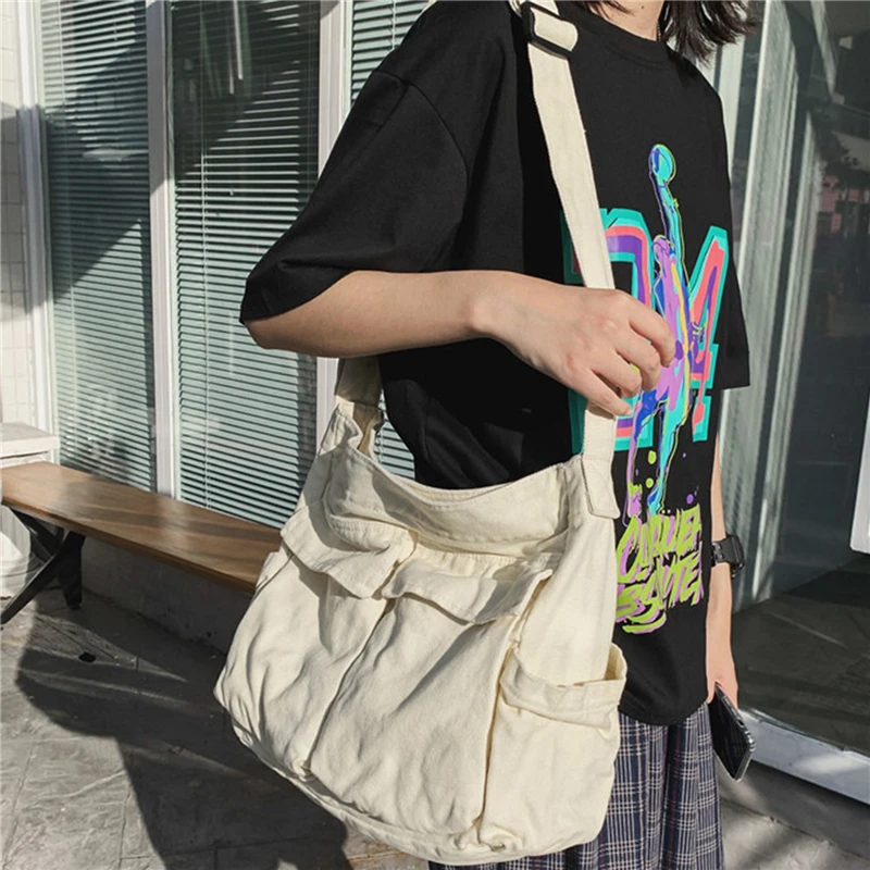 

Women Casual Shoulder Bag Canvas Pure Colo Fashion Winter Soft Travel Bag Ladies Backpack Bag Bolso Mujer