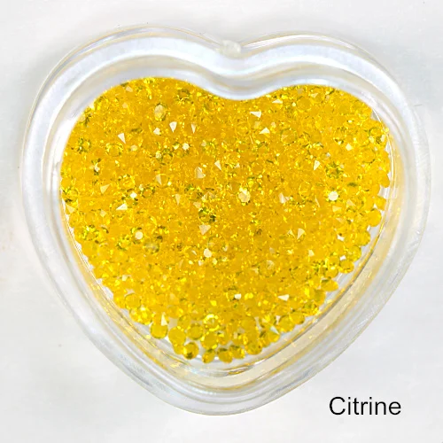 Citrine 1,1 мм-1,6 мм стразы мини-Пикси стразы без горячей фиксации микро-циркониевые блестящие стразы мини-украшения для дизайна ногтей B3191 - Цвет: Citrine
