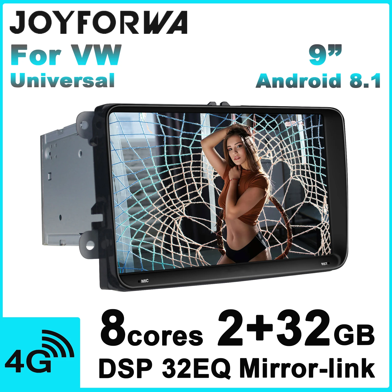 DSP 9 &quot2Din Android 8 1 мультимедийное Радио Для VW Octivia/Golf/Passat B6 B7/Polo/Skoda gps SPDIF Mirror Link