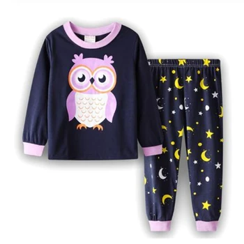 Kids owl pajamas - купить недорого | AliExpress