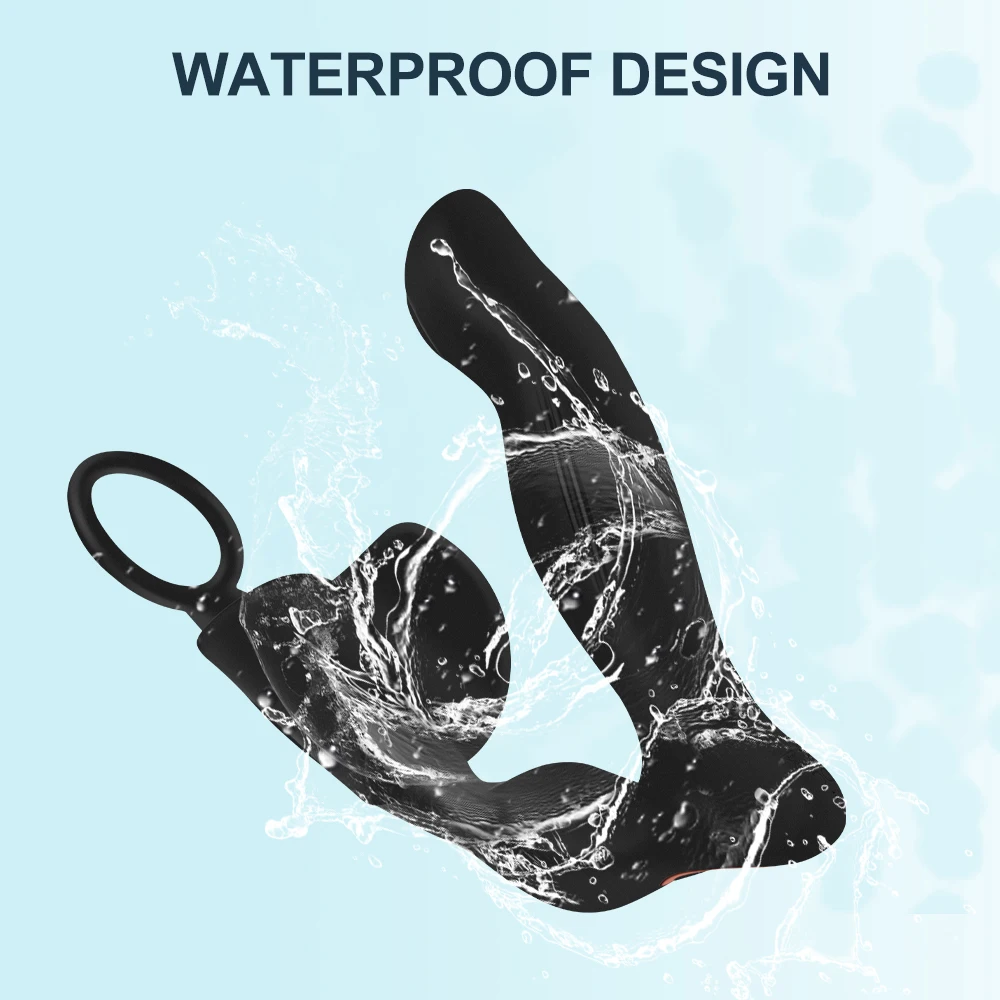 Мужской Вибратор для массажа простаты Анальная пробка Силиконовый