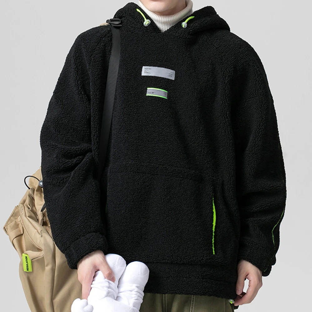 Covrlge Men Hooded Coat Japanese Youth Trendy Winter Warm Cotton-padded Jacket Student Hong Kong Style Daily Casual Male MWM111