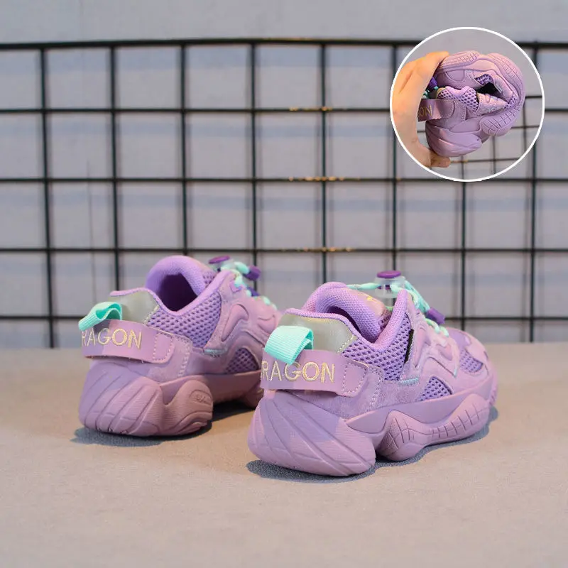 

Children's Shoes Girls' Mesh Sports Shoes Summer 2021 New Boys' Casual Shoes Breathable Hip-hop Shoes