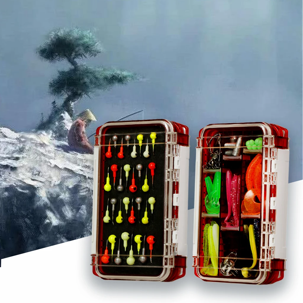 

Набор рыболовных принадлежностей, коробка для рыболовных снастей, джиг-крючки, приманки, снасти для соленой воды