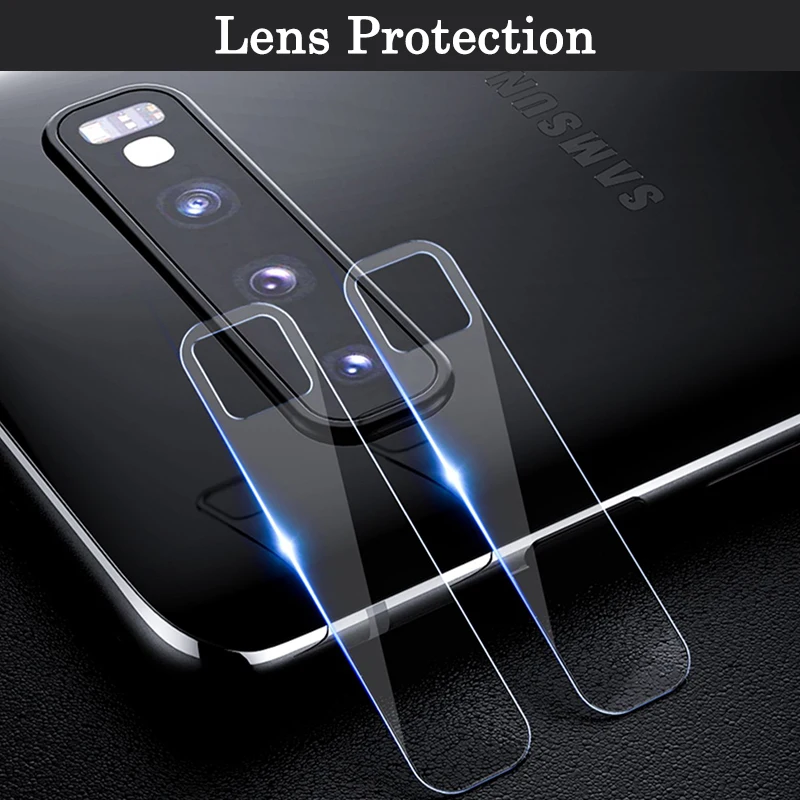 Защитное закаленное стекло для Samsung Galaxy S10/S10E/S10Plus на дисплей и камеру|Защитные