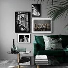 Современный модный черно-белый постер, картины на холсте для интерьера, настенные постеры, украшение для дома, комната, картина на Лофт