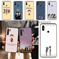 its okay to not be okay phone case for xiaomi redmi note 7 8 9 t max3 s 10 pro lite funda shell coque cover
