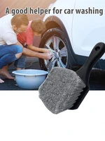 car cleaning brush exterior short handle wheeltire brush body brush for interior floorliner carpet upholstery detailing brush