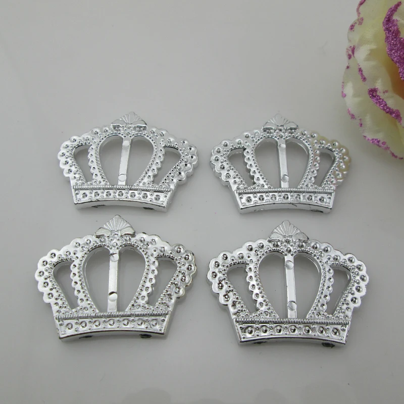 

(AB22 16mm)100pcs Hot Sale Crown Rhineston Acrylic Buckle For Wedding Favor