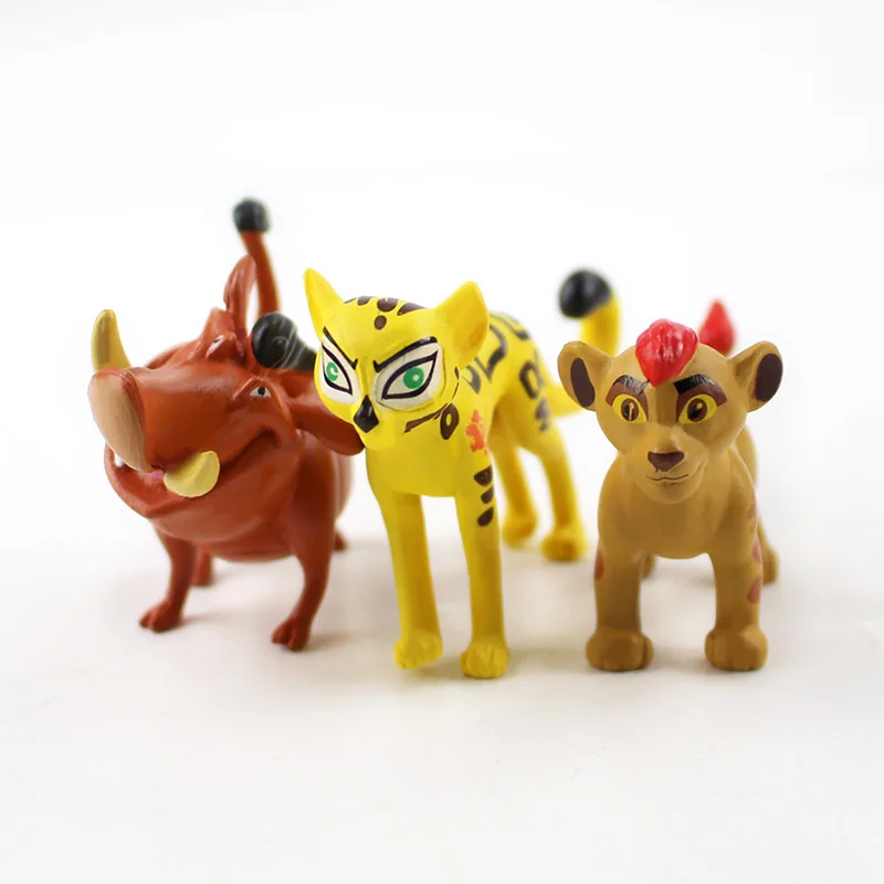 12 шт. в упаковке футболки с рисунками льва гвардии King Kion Симба ПВХ Фигурки Bunga Beshte