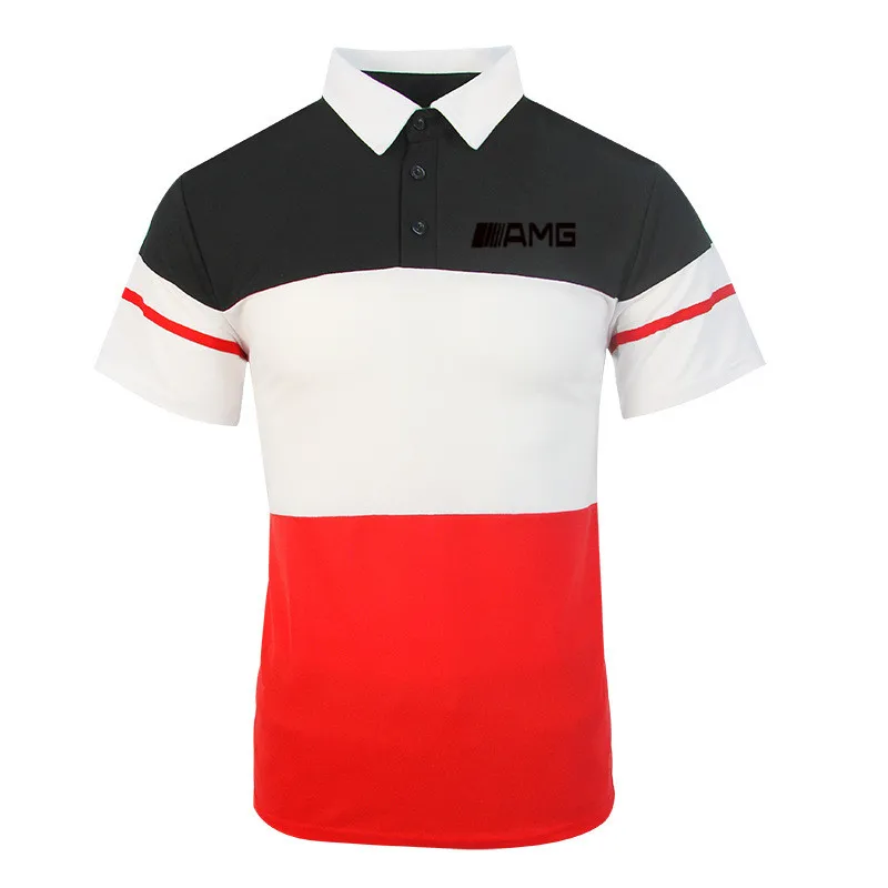 

Benz AMG Car LOGO POLO Shirt Men's Hoodie Summer 2021 Short Sleeve Shirt Casual Polo Shirt Cotton Breathable Slim T-shirt DG+10