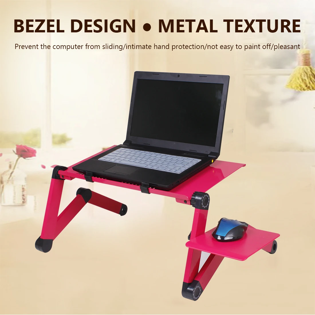 

Adjustable Laptop 360 Degrees Desk Foldable Laptop Table Computer Notebook Stand Tray For Laptop/ Netbook/Tablet 15kg Bearing
