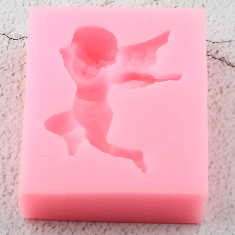 3D ремесло Ангел Детские Силиконовые Формочки DIY вечерние помадка для кекса инструменты для украшения торта Форма для шоколада формы для мастики